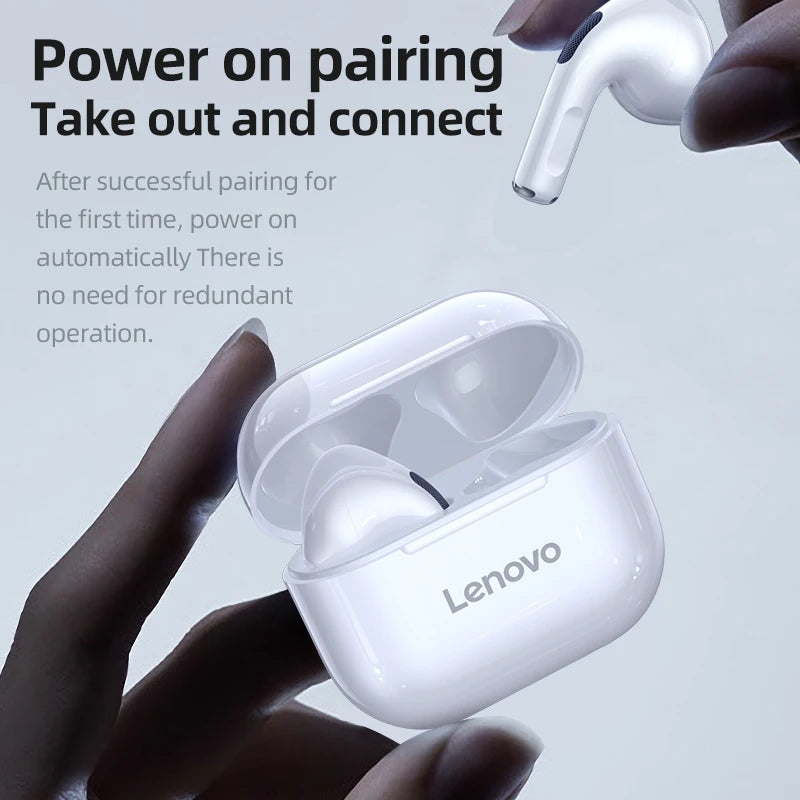 Lenovo Original LP40 TWS 5Pcs 10pcs Earphone Bluetooth Wireless 5.0 Dual Stereo Noise Reduction Bass Touch Control Wholesale