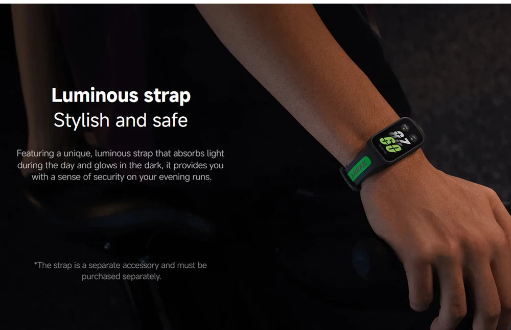 الإصدار العالمي من Xiaomi Smart Band 9 Active شاشة TFT مقاس 1.47 بوصة أكثر من 100 واجهة ساعة عمر بطارية يصل إلى 18 يومًا ومقاومة للماء حتى عمق 5ATM*