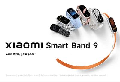 الإصدار العالمي من سوار Xiaomi Smart Band 9 مع أكثر من 150 وضعًا رياضيًا وشاشة AMOLED مقاس 1.62 بوصة وإطار معدني ملون ومراقبة الأكسجين في الدم طوال اليوم