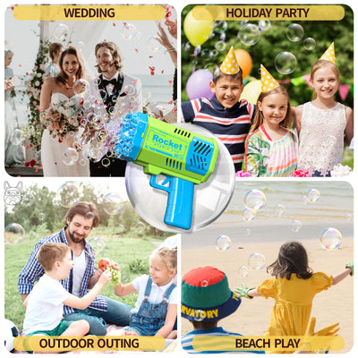 40 Hole Bubble Gun Outdoor Wedding Atmosphere Unisex Birthday Gift (Excluding Bubble Liquid and Battery)