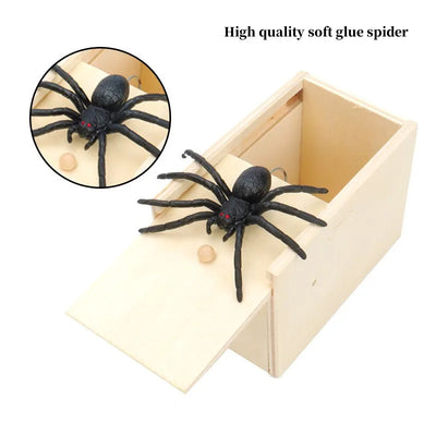 Spider Box Fake Tongue for Kids Finger Through Nail Toys Halloween Party Favors Funny Prank Toy Cute Gift for Kids decoration