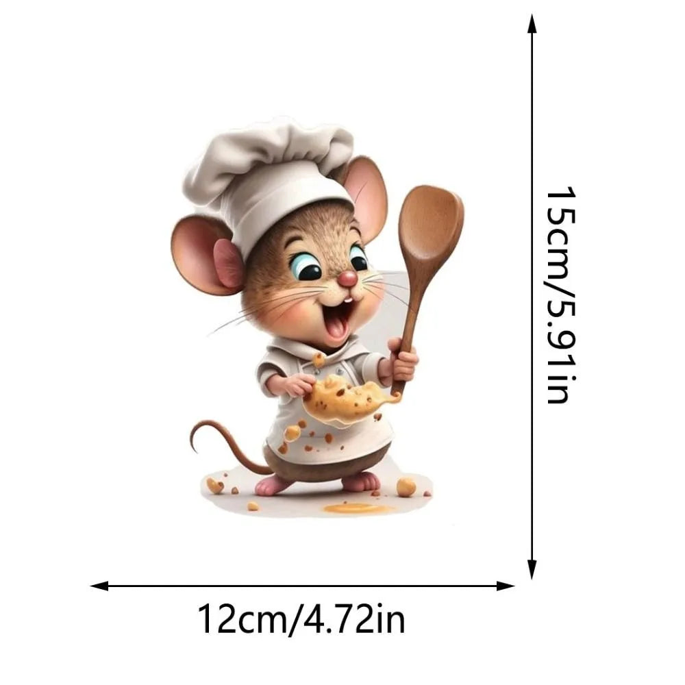 Creative Cartoon Cute Mouse Self-adhesive Wall Stickers Bedroom Living Room Corner Stairs Home Decorative Wall Sticker Wallpaper