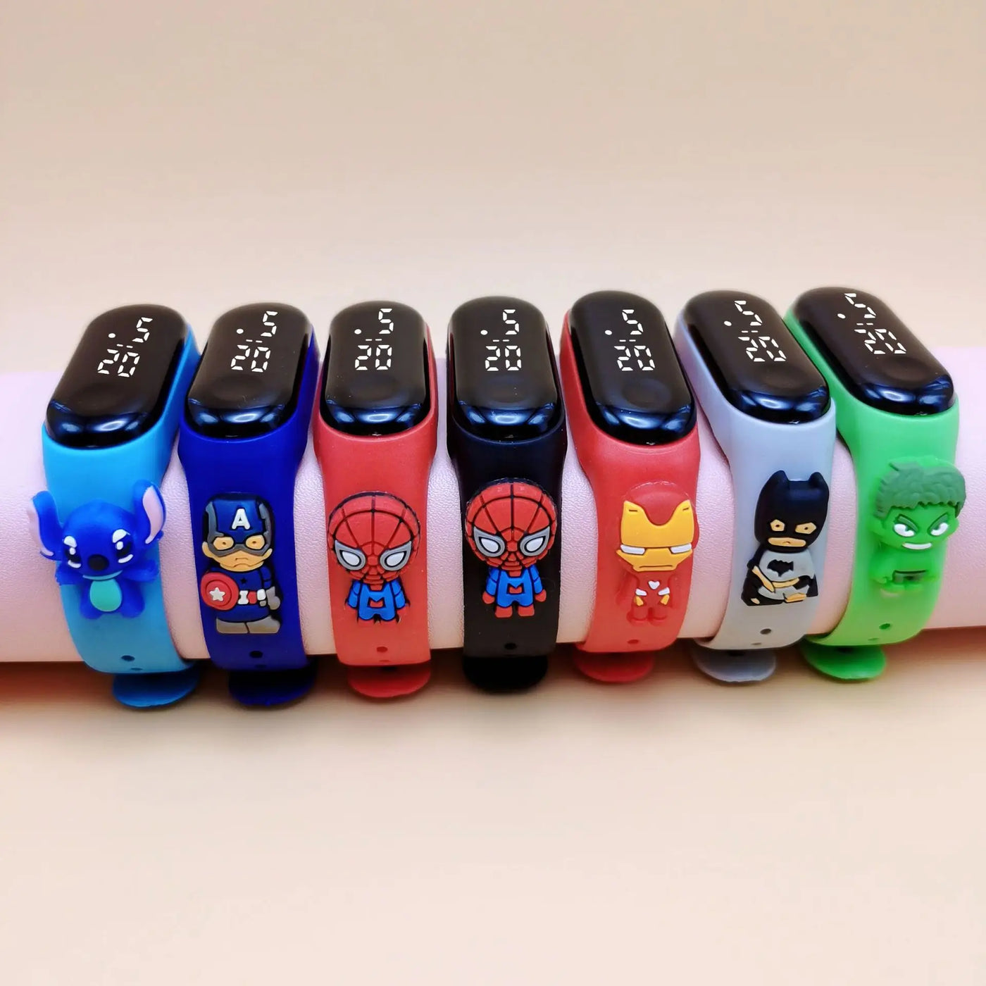 Marvel Children's Watch Cartoon Fashion Watches Electronic Digital LED Display Watches Waterproof Holiday Gift Kids Watches