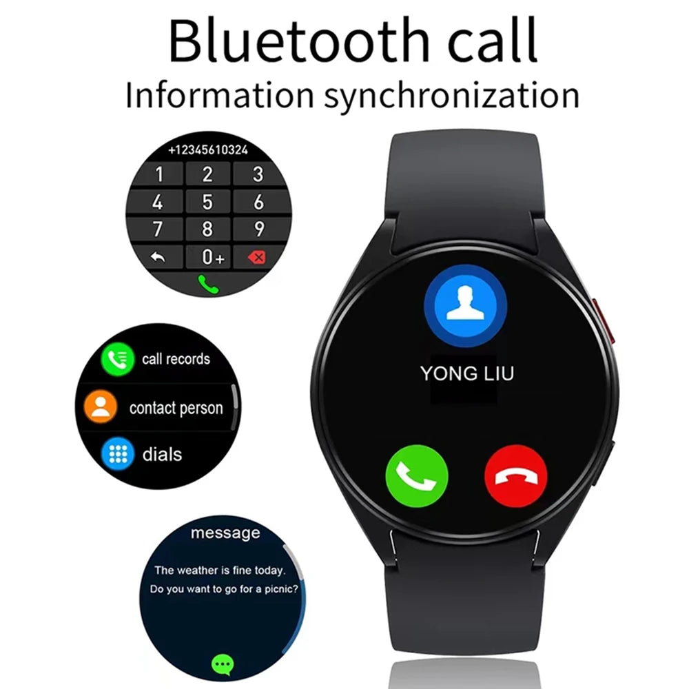 Watch 6 Business Smartwatch Men 1.32 Inch 128*160 Bluetooth Call Health Monitoring Alarm Clock Fashion Watch Women Multifunction