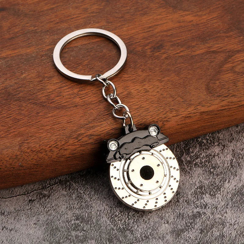 Creative Gear Head Keychain Speed Gearbox Keyring for Car Key Turbo Hub Brake Disc Pendant Shock Absorber Keys New Wholesale