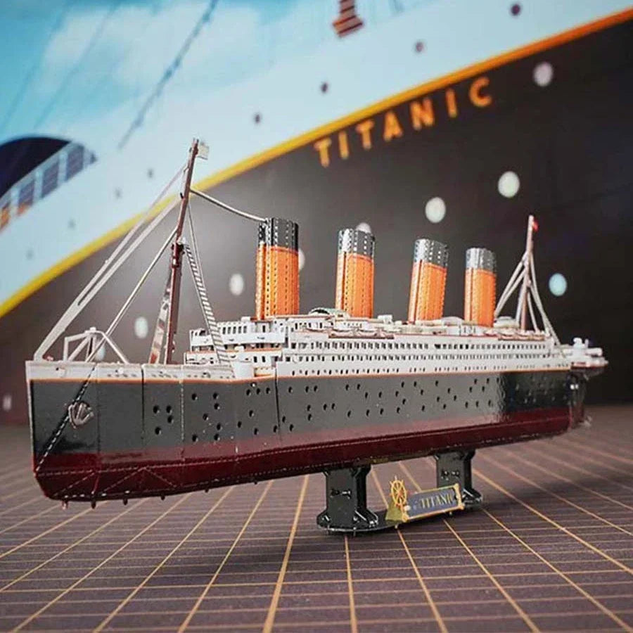 3D Metal Puzzle Multicolor Manual Black Pearl U-Boat XXI Titanic Golden Hind Famous Ship Warship Assemble Model Jigsaw Puzzles