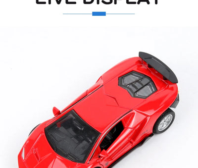 Alloy Sports Car Toy Super Sports Car Sliding Door Retractable Car Structure Model Children Toy Boy Gift