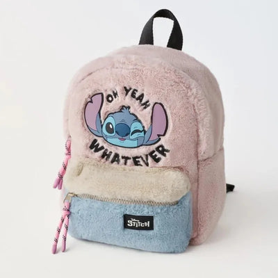 Disney New Lilo & Stitch Plush Toys Kawaii Plush Messenger Bag Girl Handbag Anime Stuffed Toys Children Cartoon Plushie Soft Bag