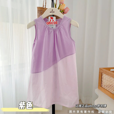 3-9y Summer children's girls dresses children's spliced female princess dresses new flower girl dresses cotton candy dresses