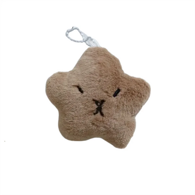 Cartoon Squeeze Capybara Plush Keychain Kawaii Plush Stuffed Soft Siamese Cat Keyring Toys Keyring Squeak Capibara Doll Kids