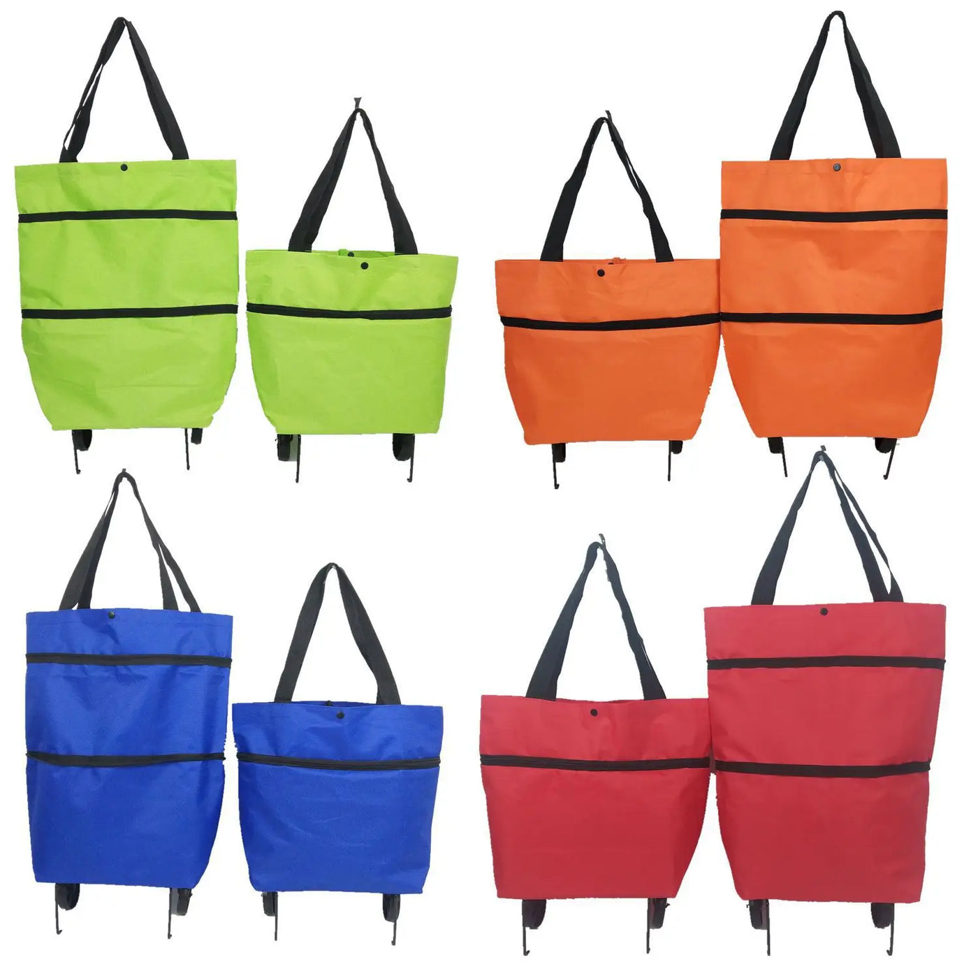 1PC Folding Shopping Bag, Portable Tugboat Bag, Grocery Bag, Large Capacity Supermarket Bag