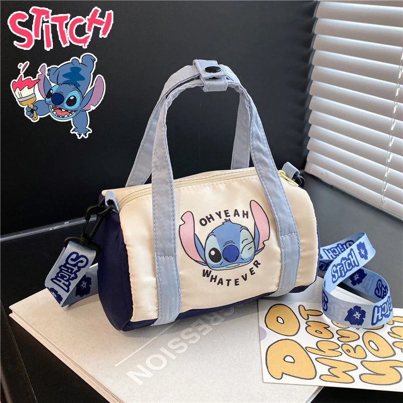 حقيبة دلو من القماش من Disney Stitch حقيبة يد كرتونية كاواي كاجوال تناسب جميع الأذواق حقيبة كروس بودي محمولة حقيبة حمل حقائب ظهر عصرية