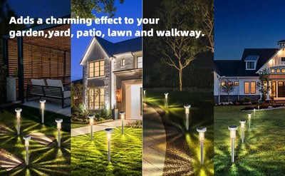 Outdoor solar lawn lights, landscape passage lights, waterproof warm white, decorating courtyards、gardens