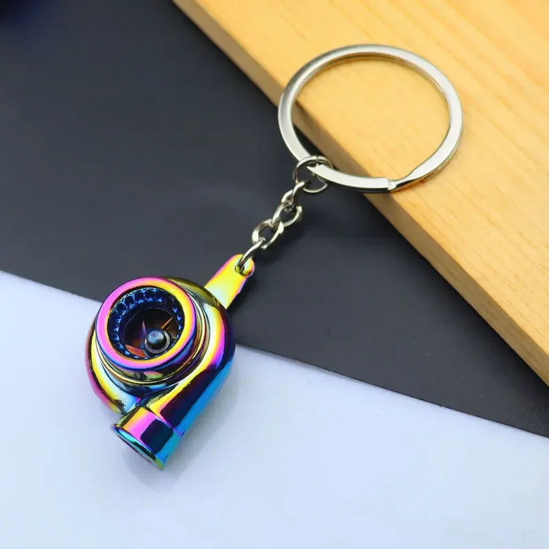 Mini Zinc Alloy Auto Parts Keychains Simulated Speed Gearbox Absorber Motor Piston Pendant Car Keys Holder Keyring Cute Men Gift