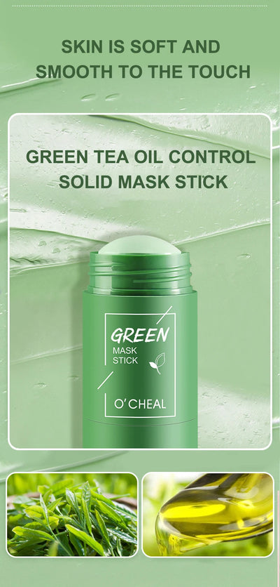 Solid facial mask Stick Green Tea Honey Peach Cleaning Pore Moisturizing Long Charcoal Eggplant Mud Film