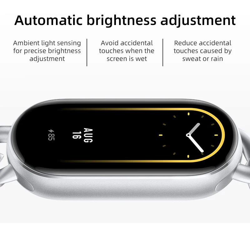 الإصدار العالمي من سوار Xiaomi Smart Band 9 مع أكثر من 150 وضعًا رياضيًا وشاشة AMOLED مقاس 1.62 بوصة وإطار معدني ملون ومراقبة الأكسجين في الدم طوال اليوم