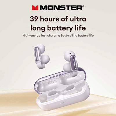 New Monster AC601 Wireless Bluetooth 5.4 Earphones ENC Call Noise Cancelling Gaming Earbuds 36H Long Standby Waterproof Headset