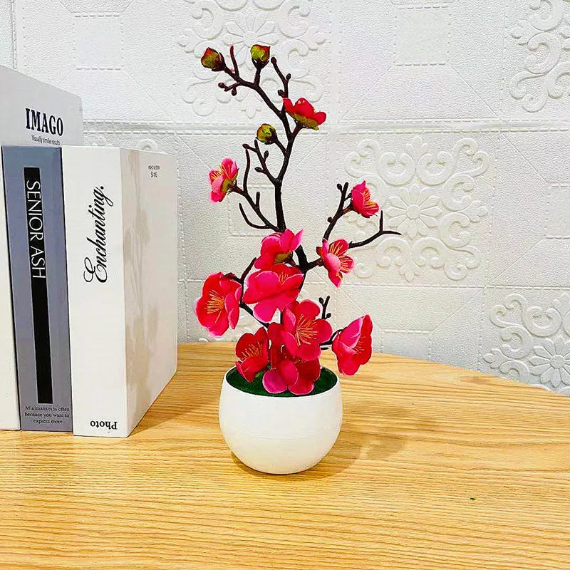 Mother's Day New Artificial Plants Bonsai Small Tree Simulation Pot Plants Fake Flowers Table Potted Ornaments Home