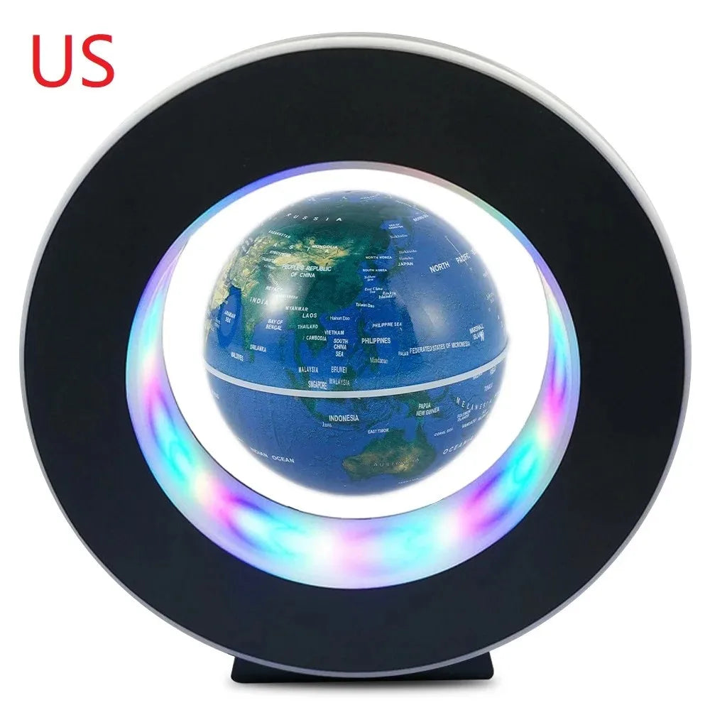 Magnetic Levitation Globe Birthday Gifts Electronic Antigravity Lamp Novelty Ball Light LED World Map Home Decoration Floating