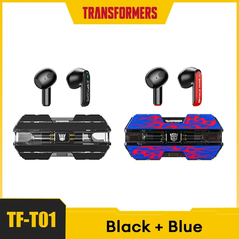 Transformers TF-T01 2/3/5pcs TWS Wireless Bluetooth V5.3 Earphone Low Latency Gaming Headset Music Dual Mode HIFI Stereo Earbuds