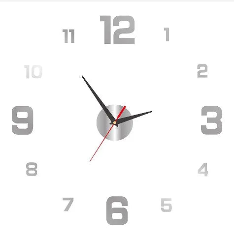 2023 Modern Design Large Wall Clock 3D DIY Quartz Clocks Fashion Watches Acrylic Mirror Stickers Living Room Home Decor Horloge