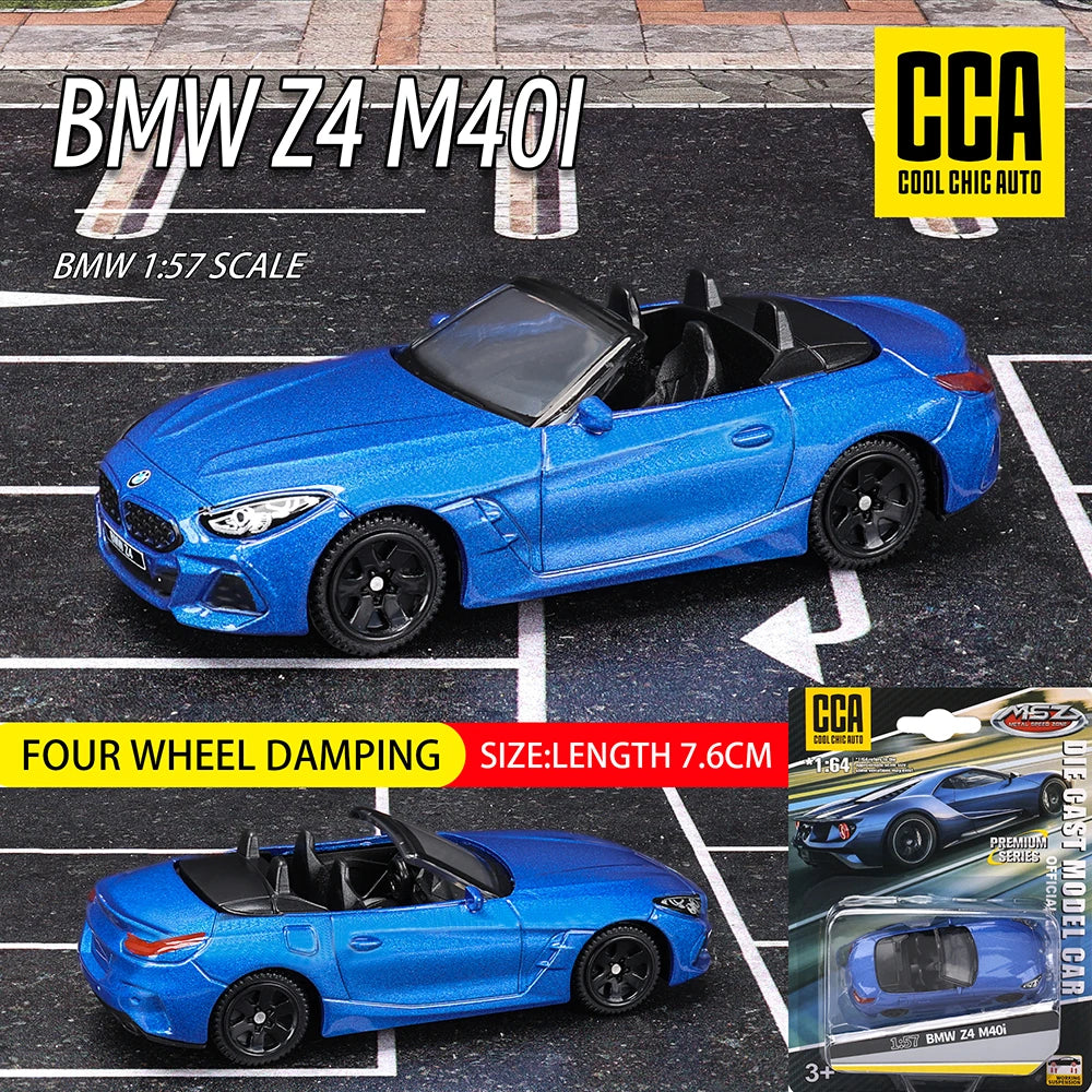 سيارة كلاسيكية من CCA MSZ بمقياس 1:64 من طراز BMW M4/M4 GT3/Z4 M40i/M850i، نموذج سيارة ثابت مصنوع من سبائك معدنية، مجموعة نماذج سيارات هدية