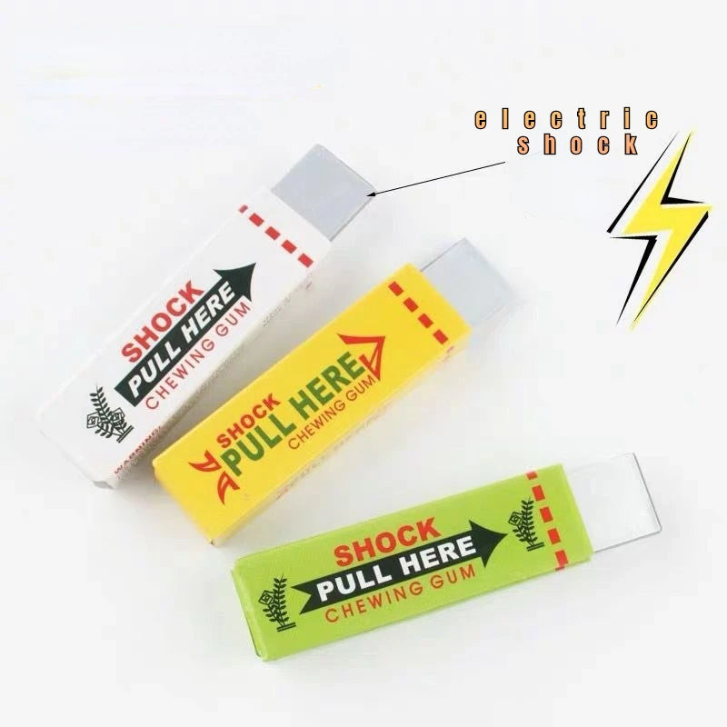 Electric Shock Joke Chewing Gum Pull Head Shocking Toy Gift Gadget Prank Trick Gag Funny