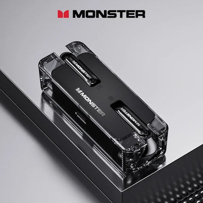 سماعات Monster XKT08 Bluetooth V5.3 True Wireless سماعات أذن عالية الدقة مقاومة للماء للألعاب وخفض الضوضاء