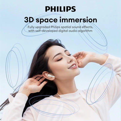 Choice Original Philips TAT1199 Wireless Upgrade Bluetooth V5.4 Earbuds Noise Cancelling Game Headset Waterproof Sport Earphones