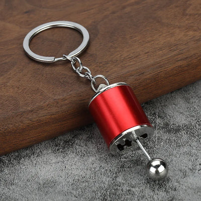 Mini Turbo Turbocharger Keychain Creative Gear Head Keychain Speed Gearbox Keyring For Car Key