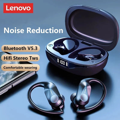 New Original Lenovo LP75 2/3/5pcs TWS Bluetooth V5.3 Earphones Wireless LED Digital Display Headphones IPX5 Waterproof Headset