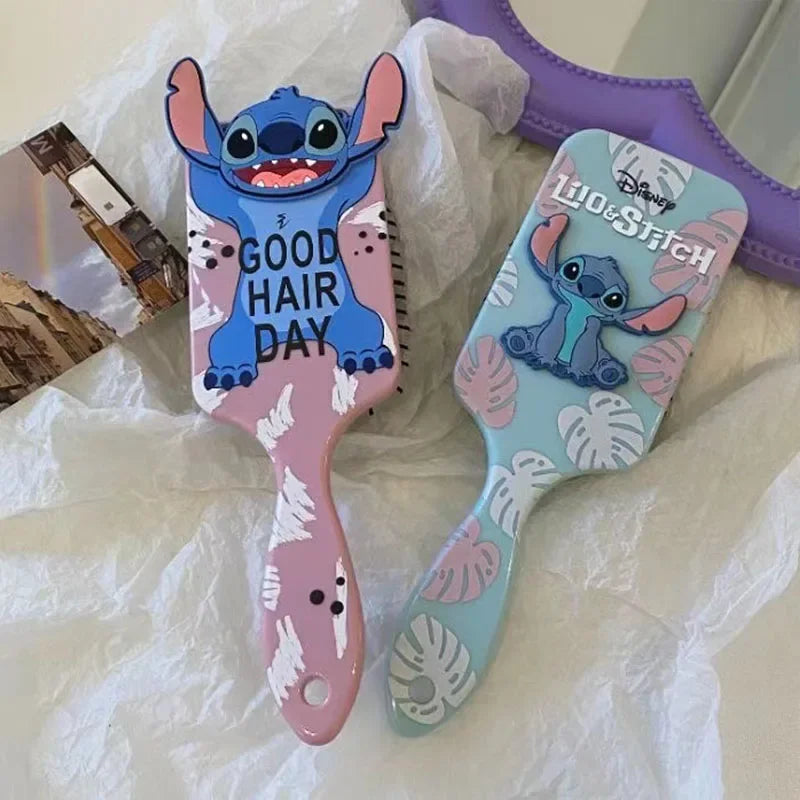 Miniso Disney Animation Lilo & Stitch Comb Series Cartoon Stitch Peripheral Air Cushion Massage Comb Children Girl Student Comb