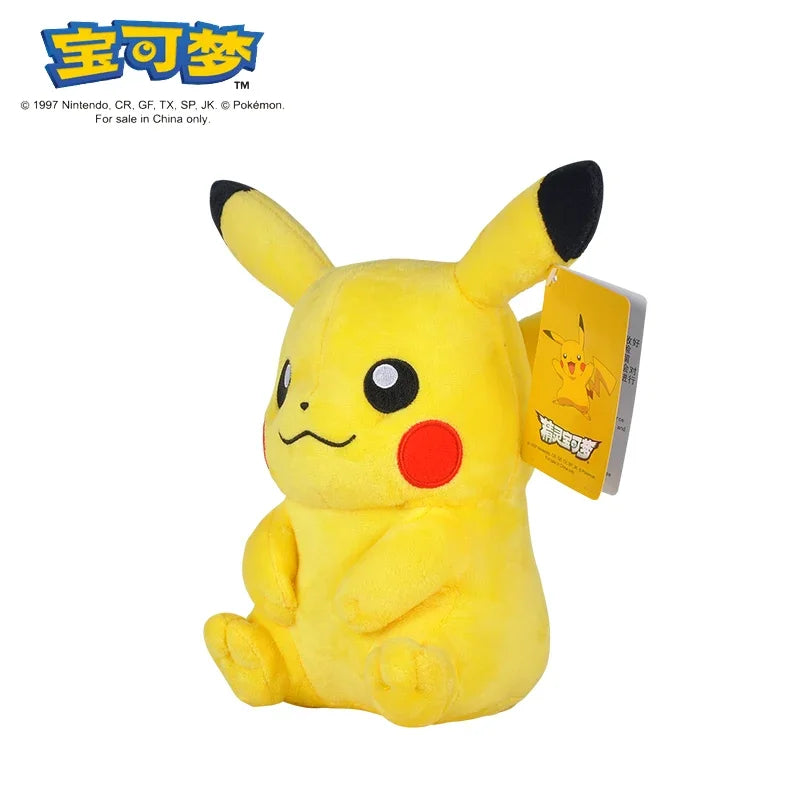 Pikachu 20cm Stuffed Plush Toys Kawaii Raichu Jenny Turtle Anime Doll Kids Birthday Christmas Gift