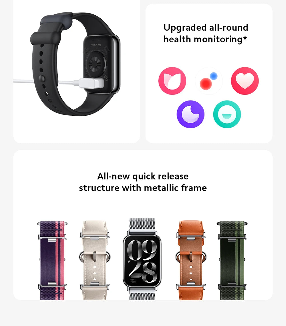 New world Premiere Global Version Xiaomi Smart Band 8 Pro 1.74”AMOLED display Built-in Up to 14-day battery life 5ATM Water