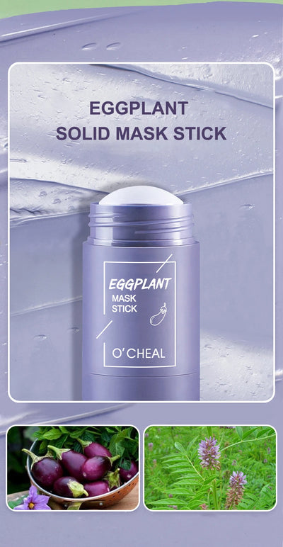 Solid facial mask Stick Green Tea Honey Peach Cleaning Pore Moisturizing Long Charcoal Eggplant Mud Film