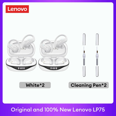 New Original Lenovo LP75 2/3/5pcs TWS Bluetooth V5.3 Earphones Wireless LED Digital Display Headphones IPX5 Waterproof Headset