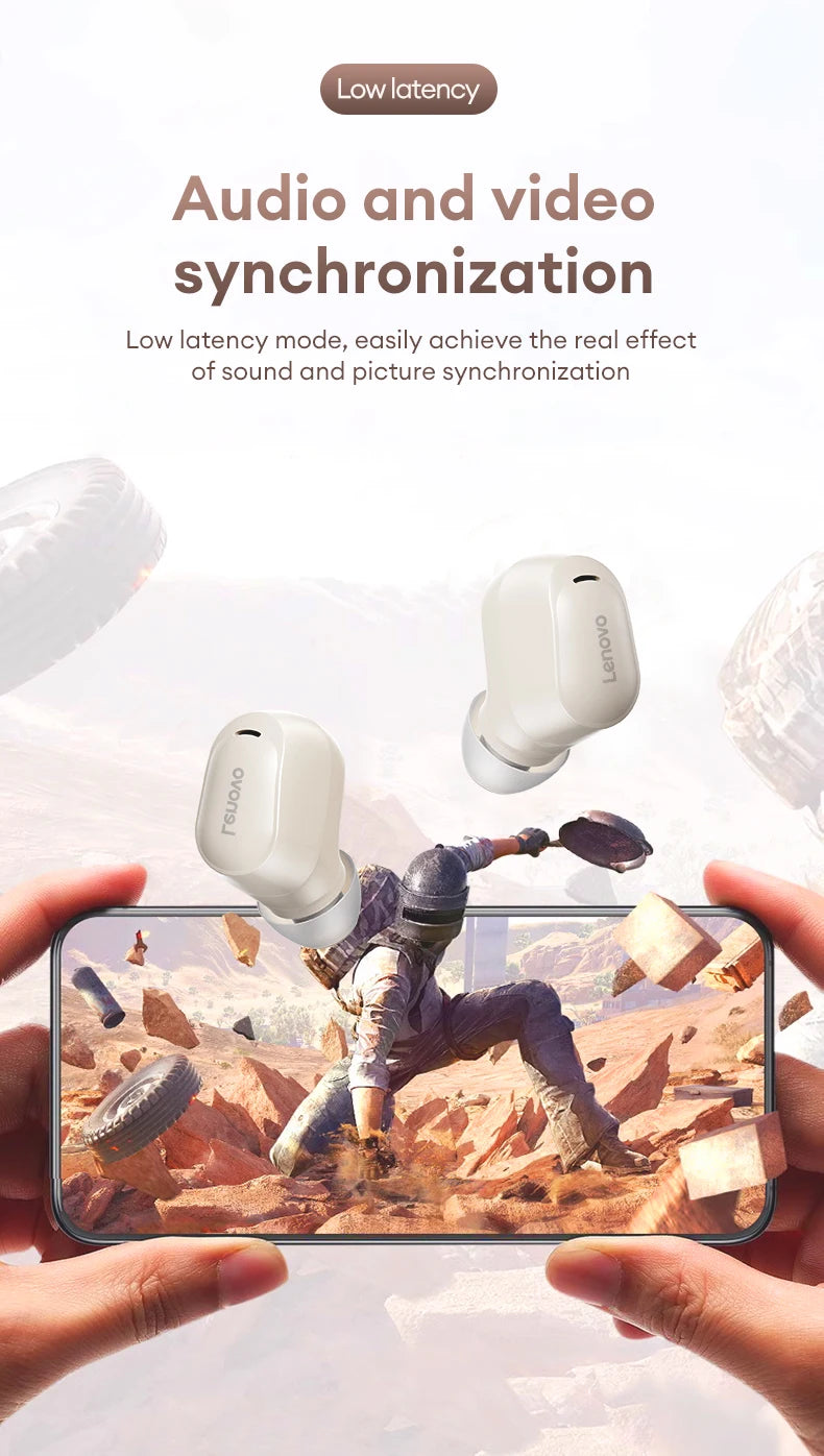 Choice Original Lenovo XT62 EA200 TWS Wireless Bluetooth V5.4 Stereo Headset High Quality Earbuds Noise Reduction Game Earphones