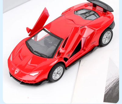 Alloy Sports Car Toy Super Sports Car Sliding Door Retractable Car Structure Model Children Toy Boy Gift