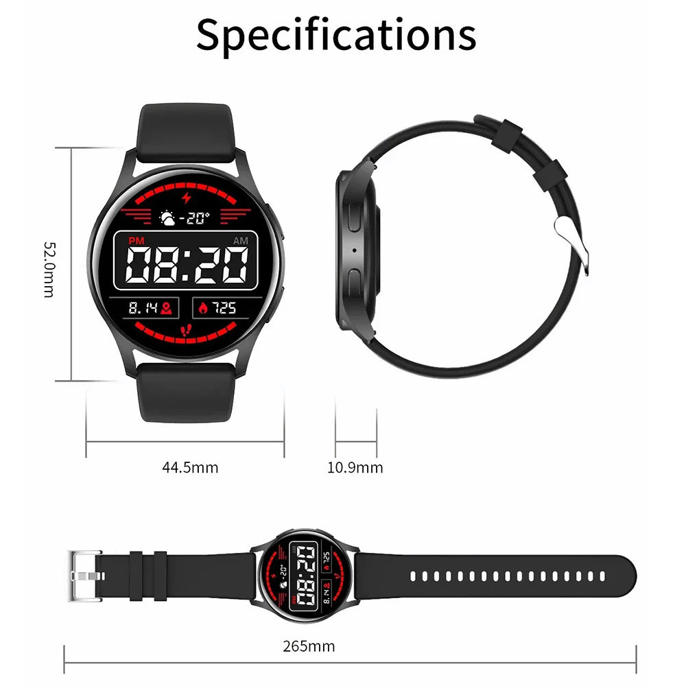 Commerce Smart Watches Men And Women 1.32” Inch 128*128 Souvenir Health Monitoring Bluetooth Call Multifunction Watch 6 Business