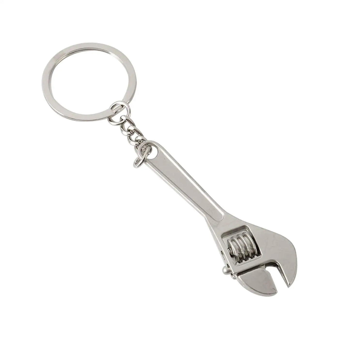 Mini Wrench Creative Simulation Wrench Keychain Solid Metal Tool Key Ring Gift Adjustable Pocket Tool Convenient Wrench Gift