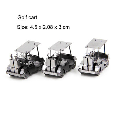 Land vehicle 3D Metal Puzzle KART Tank model DIY Laser Cut Jigsaw Model For Adult kid Educational Toys Desktop decoration