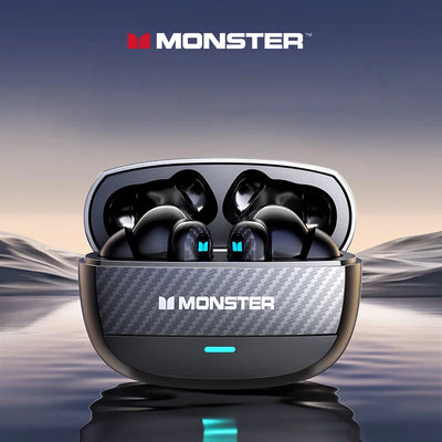 Monster XKT19 Wireless Headphones Bluetooth 5.4 Long Endurance Noise Reduction Earphones HIFI Surround Sound Game Music Earburds