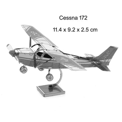 3D Metal Puzzles Military J-20 J-10B SU-34 KA-50 Fighter UFO RAH-66 Helicopter DIY Handmade Assemble Model Jigsaw Puzzles