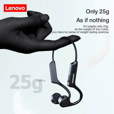 Original Lenovo X4 Bone Conduction Wireless Bluetooth Earphone IPX5 Waterproof Sport Headphone HD Call Touch Headset With Mic