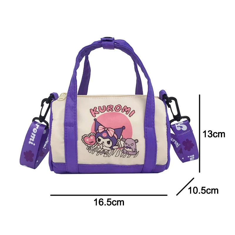 Disney Stitch Canvas Bucket Bag Kawaii Cartoon Handbag Casual All-Match Crossbody Bag Portable Satchel Tote Fashion Backpacks