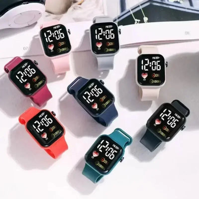 ساعات رياضية LED ساعة ذكية للرجال والنساء ساعات يد رقمية كاجوال سيليكون Montre Femme Relojs Para Mujer هدايا