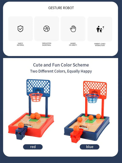 Mini basketball machine desktop portable travel or office game set, suitable for indoor or outdoor use. Fun toys Christmas gifts