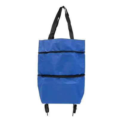 1PC Folding Shopping Bag, Portable Tugboat Bag, Grocery Bag, Large Capacity Supermarket Bag