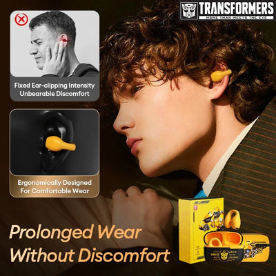 Transformers TF-T05 Earphones Bluetooth 5.3 Ear Clip Wireless Headphones Touch Control Earbuds Gaming Earphone Long Battery New