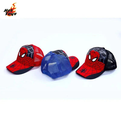 HotToys Spiderman Baseball Cap Superhero Peripheral Boys Girls Hats Cosplay Props Sunhat Childrens Gift Fashion Accessory 3-7y